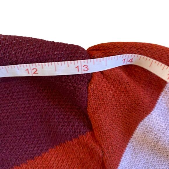 NWOT White Modcoth Chevron Pattern Cap Sleeve Sweater - Picture 10 of 13